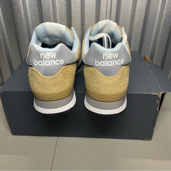 New Balance 574 Mustard U574PGW Men’s Shoes NEW - Picture 4 of 5